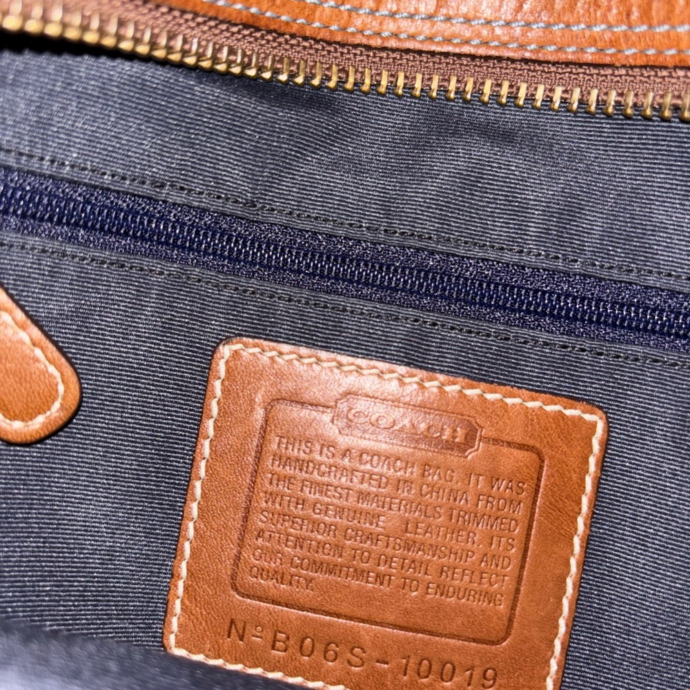 Patchwork Denim Shoulder Bag - image 8